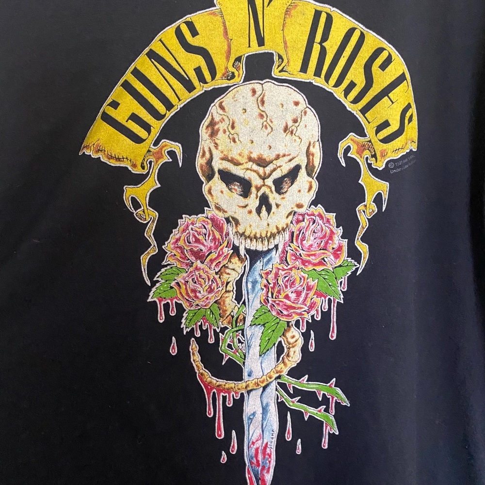 Vintage 90s Guns N Roses 🌹  ALL OVER PRINT SHIRT - Picture 6 of 7